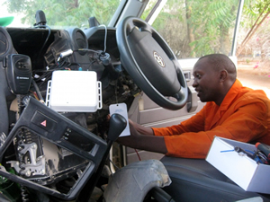 HumaNav vehicle inside 